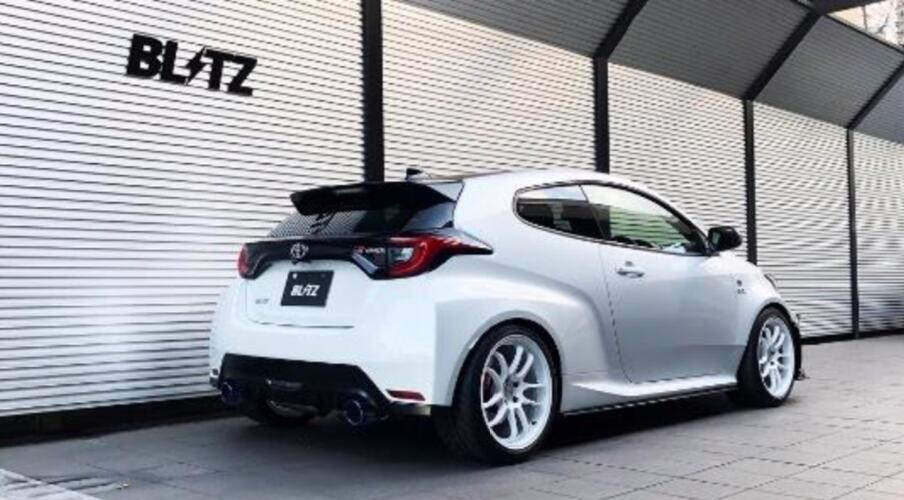 MAZADA - 代引き不可、自動車工場、ショップ様への発送となります（沖縄・離島への発送不可）【BLITZ/ブリッツ】EX-SYSTEM [エキゾーストシステム/マフラー] NUR-SPEC CUSTOM EDITION VSR チタンカラー [GR ヤリス RS/MXPA12] 63197V