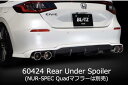 受注生産、予約販売受付中!【BLITZ/ブリッツ】エアロスピード RコンセプトAERO SPEED R-concept リアアンダースポイラー [CIVIC F...