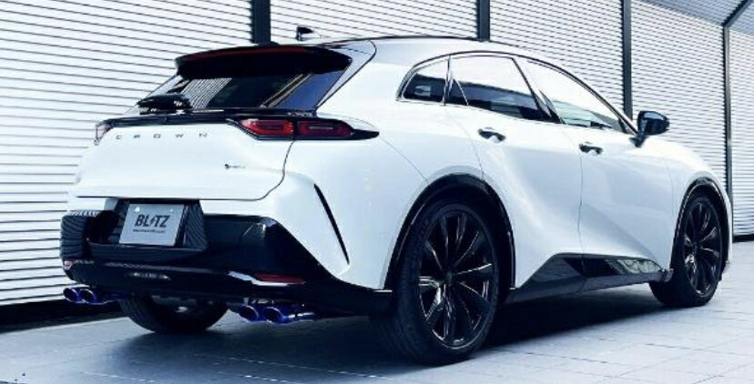 新発売！代引き不可（沖縄・離島への発送不可）【BLITZ/ブリッツ】EX-SYSTEM [エキゾーストシステム/マフラー] NUR-SPEC CUSTOM EDITION VSR チタンカラー [クラウンスポーツ AZSH36W] 63588V