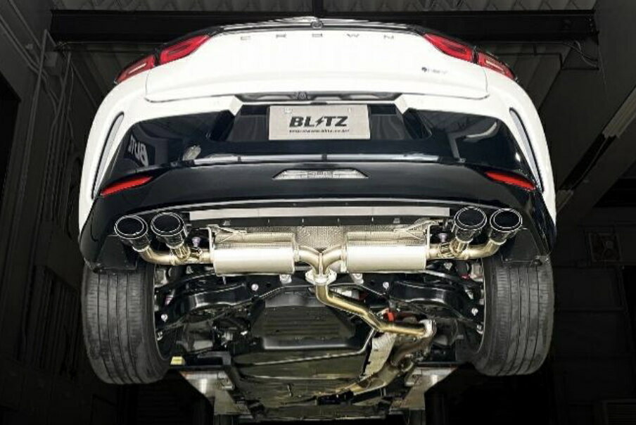 新発売！代引き不可（沖縄・離島への発送不可）【BLITZ/ブリッツ】EX-SYSTEM [エキゾーストシステム/マフラー] NUR-SPEC CUSTOM EDITION FC フォージドカーボンテールセット [クラウンスポーツ AZSH36W] 63588F