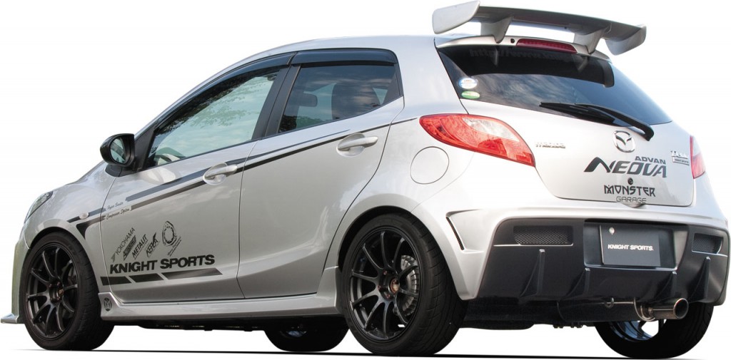 【KNIGHT SPORTS/ナイトスポーツ】 リア・エンド・フィニッシャー for DEMIO（DE） KZG-74321