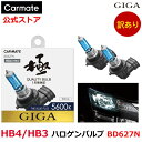 訳あり 車 ハロゲンバルブ 極青光 5600K カーメイト BD627N ザ・ブループラス 5600K 明るさ感 110wクラス バルブ形式 HB4 HB3 ドレスアップ 鋭い青さ リレーハーネス不要 樹脂レンズ対応 carmate (R80)