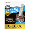 LEDヘッドバルブ カーメイト GIGA BW553 GIGA LEDヘッド フォグバルブS7 6000K H8 H9 H11 H16 7000lm コンパクトサイズ LEDヘッドライト S7シリーズ giga carmate