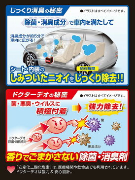 カーメイト 強力消臭＆除菌 D237 Dr.DEO(ドクターデオ) プレミアム スチームタイプ 浸透 大型 無香 carmate