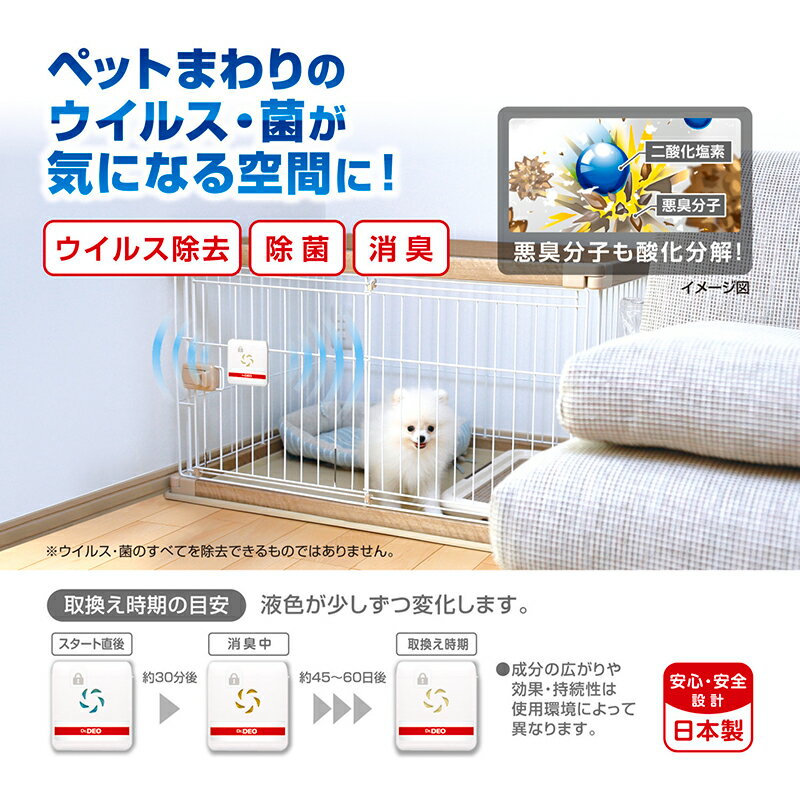 消臭剤 犬 猫 ペット用 ケージ取付けタイプ ...の紹介画像2