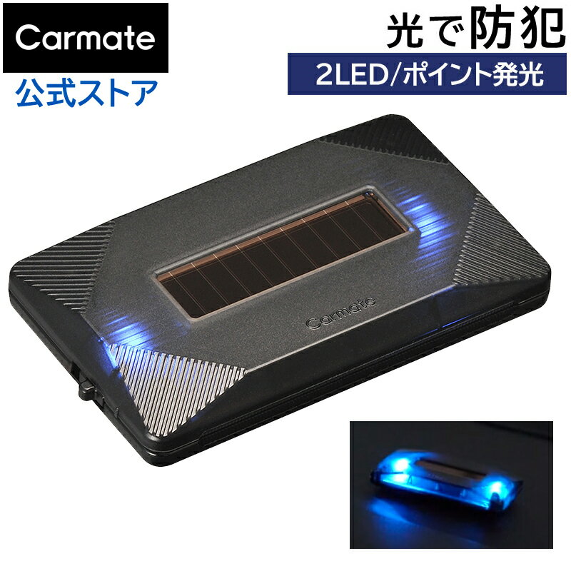 車 ダミー セキュリティ ポイント発光 点滅 LED 青 ブ