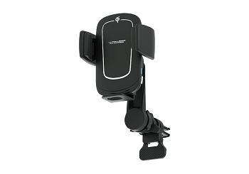 カシムラ　スマホホルダー　KW−32　Qi自動開閉ホルダー　回転　手帳対応　ロングアーム　エアコン取り付け