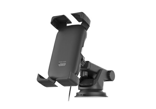 カシムラ　スマホホルダー　KW−45　自動開閉式 ワイヤレス充電ホルダー 4角アーム 吸盤取り付け