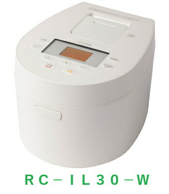 アイリスオーヤマ IHジャー 炊飯器 3合 RC-IL30-W 50銘柄炊き 極厚火釜 ホワイト アイリスオーヤマ IHジャー 炊飯器 3合 RC-IL30-W 50銘柄炊き 極厚火釜 ホワイト