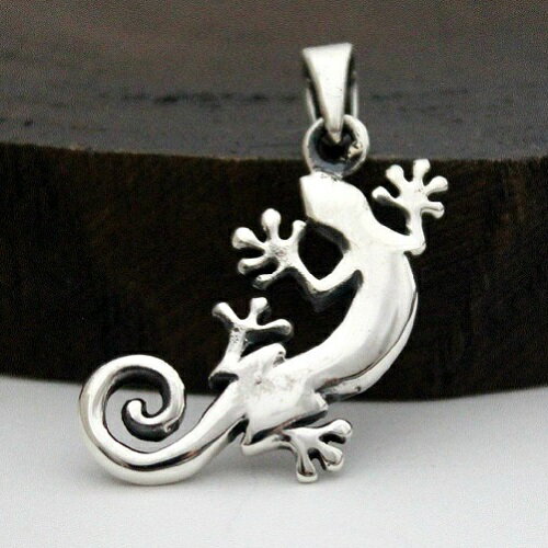 トカゲ ヤモリ ペンダント ( ペンダントトップ ) シルバー925 爬虫類 マオリ ポリネシア ハワイ ペントップ ネックレス メンズ レディース シルバー9...