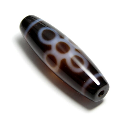 天珠 閃電五眼天珠 38×12mm 金運 財運 天珠 閃電五眼天珠 38×12mm 金運 財運