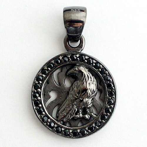 goodvibrations グッドバイブレーション 烏 カラス 八咫烏 和柄 ペントップ ペンダントトップ シルバーペンダントのサムネイル