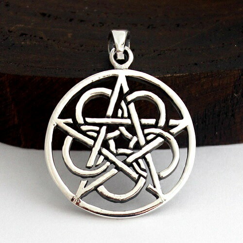 五芒星 ペンタグラム 星 スター ペンダントトップ ペントップ ペンヘッド シルバー925 アクセサリー お守り