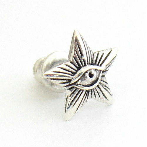 Rakuten - プロビデンスの目 ホルスの目 フリーメイソン エジプト スター 星 ピアス シルバー925 アクセサリー お守り goodvibrations グッドバイブレーション