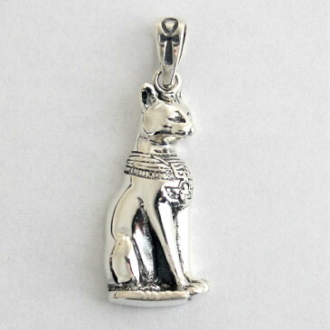 エジプト パテスト 猫 ネコ キャット ペンダント ペンヘッド ペンダントトップ ペントップ シルバーアクセサリー 魔除け お守り