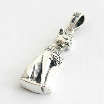 エジプト パテスト 猫 ネコ キャット ペンダント ペンヘッド ペンダントトップ ペントップ シルバーアクセサリー 魔除け お守り