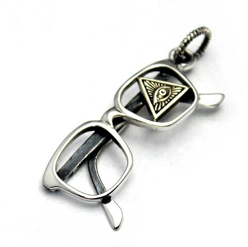 プロビデンスの目 ホルスの目 フリーメイソン エジプト メガネ ペンダント ペンダントトップ シルバー9..
