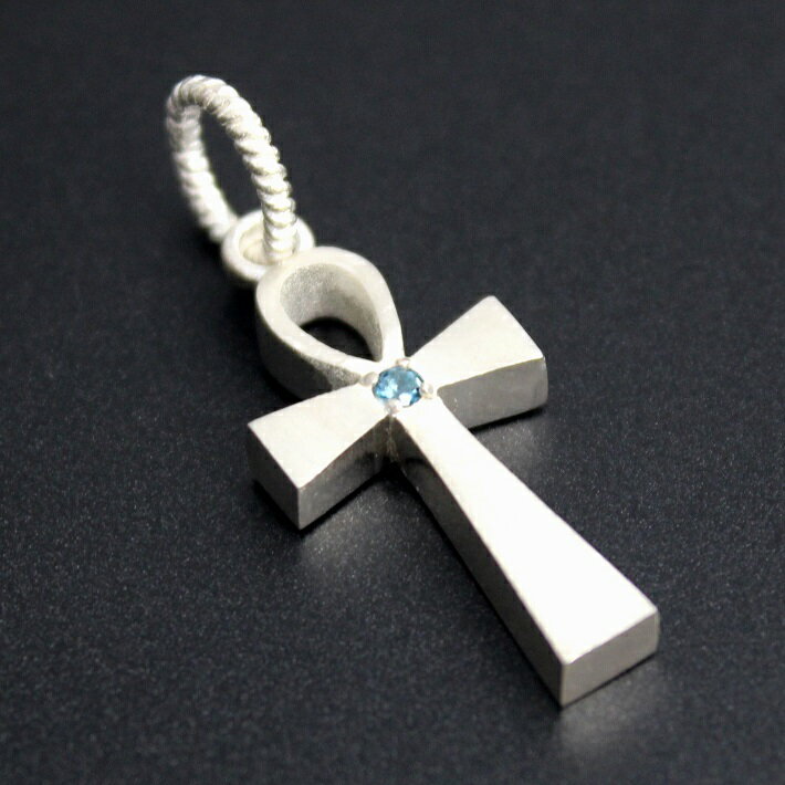 アンク クロス 十字架 goodvibrations グッドバイブレーション ロンドンブルートパーズ ブルートパーズ エジプト エジプト十字 シルバー925 ペ...