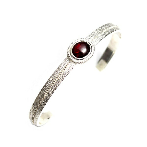 Rakuten - ガーネット バングル シルバー925 シルバーバングル ブレスレット アクセサリー レディース メンズ プレゼント ギフト お守り 誕生日 縁起 幸運