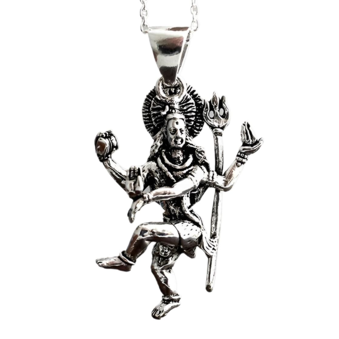 Silver - シヴァ ダンシングシヴァ インド ヒンドゥー教 神様 お守り 開運 ペンダントトップ ペンダント ペンヘッド シルバーアクセサリー