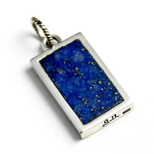 ラピスラズリ memento mori メメント モリ スクエア シルバー925 ペンダント ペンダントトップ アクセサリー goodvibrations グッドバイブレーション レディース メンズ