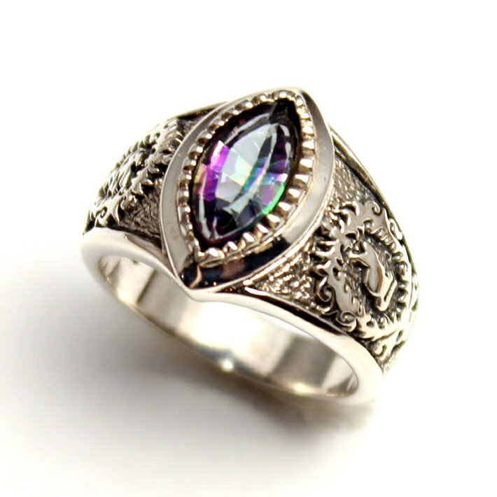 猫 ネコ キャット リング 指輪 シルバーリング シルバー925 シルバー ミスティッククォーツ アクセサリー メンズ レディース goodvibrations...