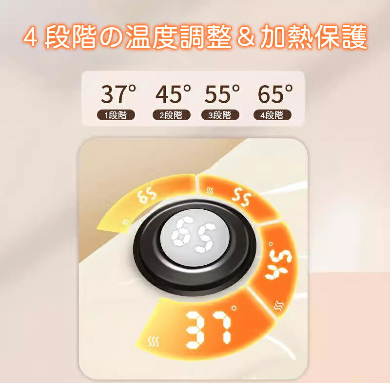 carnet〜カルネ〜のお湯不要 湯たんぽ 電気湯たんぽ 4段階温度調節 充電式湯たんぽ USB充電式 折りたたみ式 過熱保護 防寒グッズ ホットマット 省エネ アウトドア 暖かい 寒さ対策 膝掛け 電気毛布 座布団 ホットカーペット 足 お腹 背中 手｜アングル3