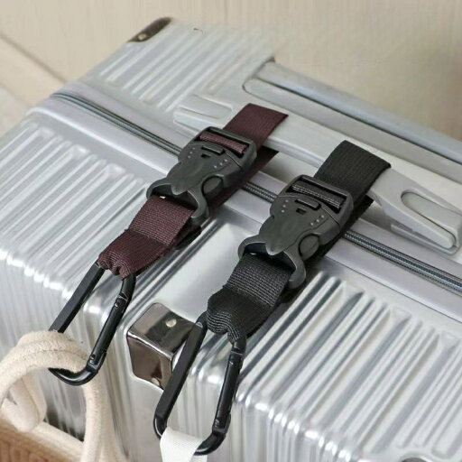 【10%OFFクーポン配布】【4個セット】荷物ストラップ 手荷物ホルダー 旅行に便利なコート 留めるベルト マフラーの吊り下げ用に ナイロン製 調節可能 旅行用アクセサリー トラベル (ブラック) 【10%OFFクーポン配布】【4個セット】荷物ストラップ 手荷物ホルダー 旅行に便利なコート 留めるベルト マフラーの吊り下げ用に ナイロン製 調節可能 旅行用アクセサリー トラベル (ブラック)