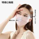 UVカットマス UPF50+ 3D立体 小顔効果 洗える 息苦しくない 耳痛くない メッシュ 通気性 スポーツ