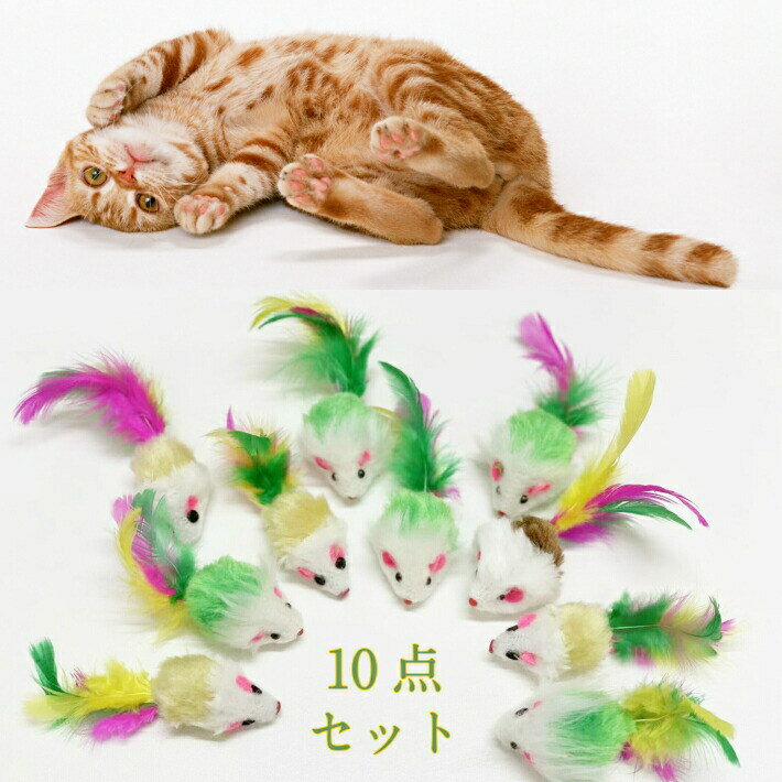 Rakuten - ねこのおもちゃ 10匹セット ネズミ おもちゃ 猫がハマる 猫 一人で遊べる ネコおもちゃ 猫のおもちゃネズミ 猫遊びグッズ ストレス解消グッズ オモチャ 音が鳴るおもちゃ 猫がひとりで遊べる 子猫 飽きない 猫玩具 猫が喜ぶ 音 猫のおもちゃ ひとり遊び 留守番 猫遊び道具