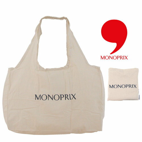 ☆フランス発エコバッグ/日本未入荷☆NEWモデル！モノプリエコバッグ スーパーMONOPRIXのショッピングバッグ（オーガニックコットン製）【メール便2個まで送料無料！】のサムネイル