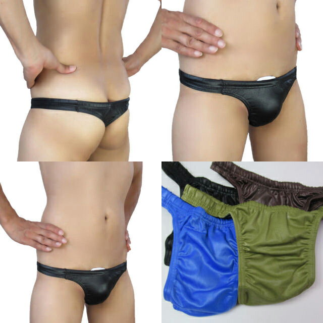 RB-1488 SWIM（男性水着）メンズTバック水着　調節ヒモ付き光沢マイクロTバック （水着）【男性水着 ブラジリアン メンズ水着 ビキニ水..