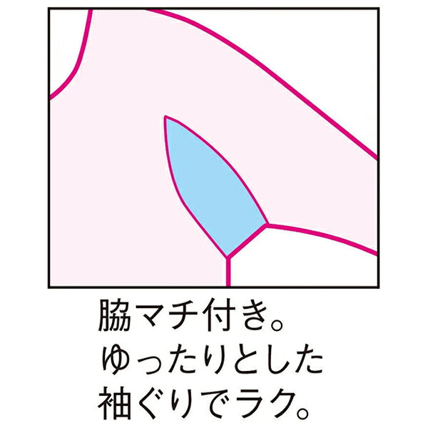 ワコール　らくラクパートナー綿100％フライス素材家庭用タンブル乾燥機対応素材長...