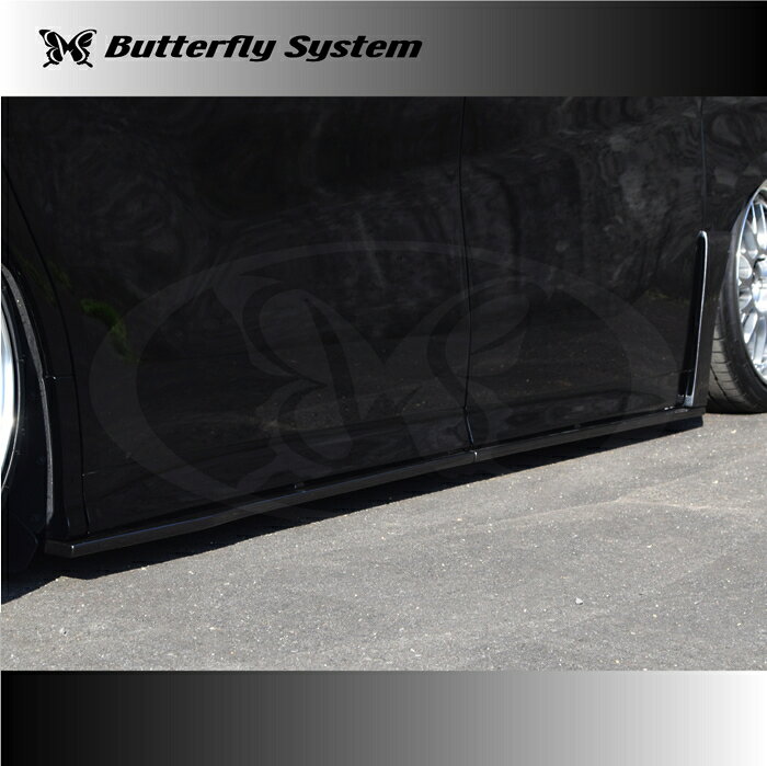 樂天商城 - ButterflySystem　バタフライシステム　（GLANZFLAP/グランツフラップ）　30　ALPHARD　アルファード　前期　Sグレード　サイドフラップスポイラー