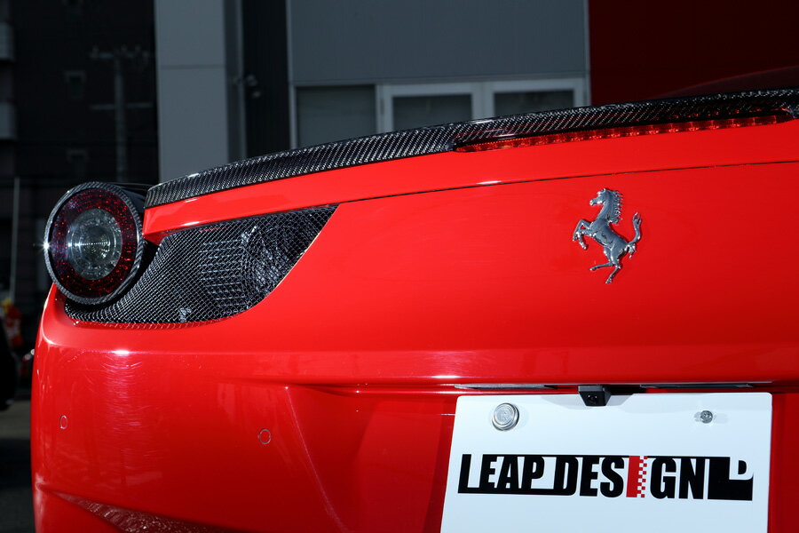 LEAPDESIGN リープデザイン FERRARI 458Italia フェラーリ 458イタリア カーボン リアスポイラー(トランクスポイラー)