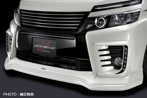 樂天商城 - SILKBLAZE　シルクブレイズ　（MINIVAN/ミニバン）　80ヴォクシー　ZS　前期　ZRR80W/85W　ZWR80W　フロントスポイラー　（ABS製）