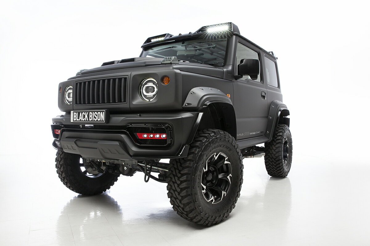 樂天商城 - WALD　ヴァルド　（SPORTS LINE BLACK BISON EDITION　スポーツラインブラックバイソンエディション）ジムニーシエラ　JB74　フロントバンパースポイラー