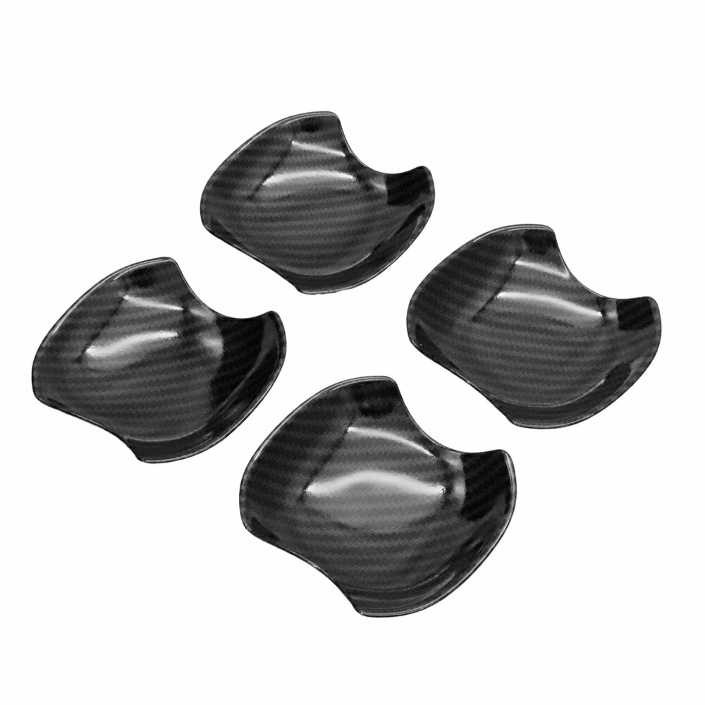 スズキ ソリオ MA27S MA37S イミテーション カーボン ドア ハンドル カバー 皿 プロテクター