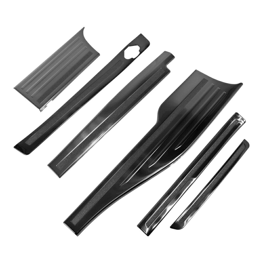 タント ファンクロス LA650 LA660 ロングスライドシート車用 ブラック ステンレス スカッフ プレート サイド ステップ ガード 内側 TANTO