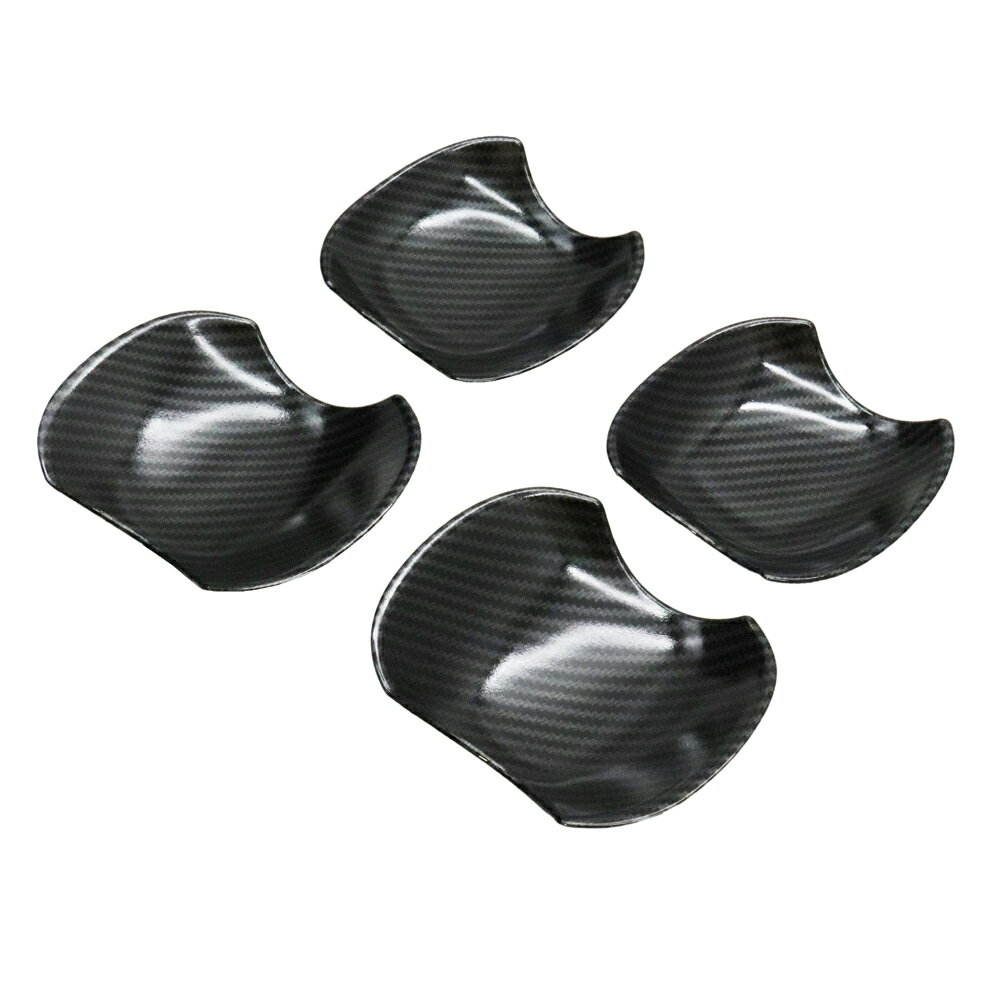 トヨタ ハリアー 80 85 系 イミテーション カーボン ドア ハンドル カバー 皿 プロテクター