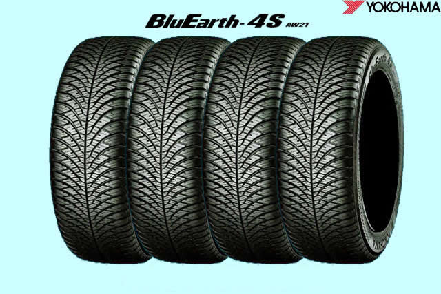 〇〇YOKOHAMA ヨコハマ ブルーアース4S AW21オールシーズンタイヤ　215/50R17 95W XL 4本セット