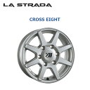 送料無料 阿部商会 ラストラーダ ティラード クロスエイト 6J-15 +33 6H-139.7 LA STRADA TIRADO CROSS EIGHT (15インチ) 6H139.7 6J+33【4本セット 新品】