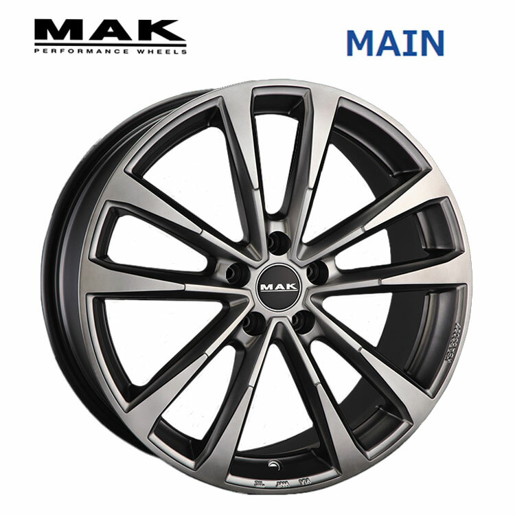 送料無料 阿部商会 マック マイン 8J-19 +42 5H-112 ABE SHOKAI MAK MAIN (19インチ) 5H112 8J+42 (1本/2本/4本)