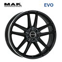 送料無料 阿部商会 マック エボ 8J-18 +33 5H-112 MAK EVO (18インチ) 5H112 8J+33【1本単品 新品】