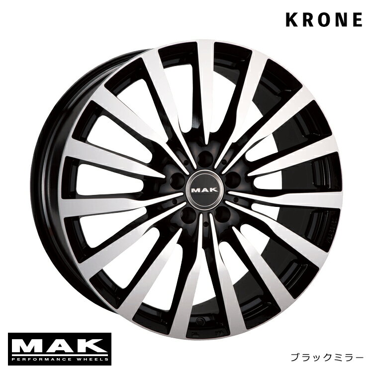 送料無料 マック クローネ 9.5J-20 +35 5H-130 KRONE (20インチ) 5H130 9.5J+35 (1本/2本/4本)