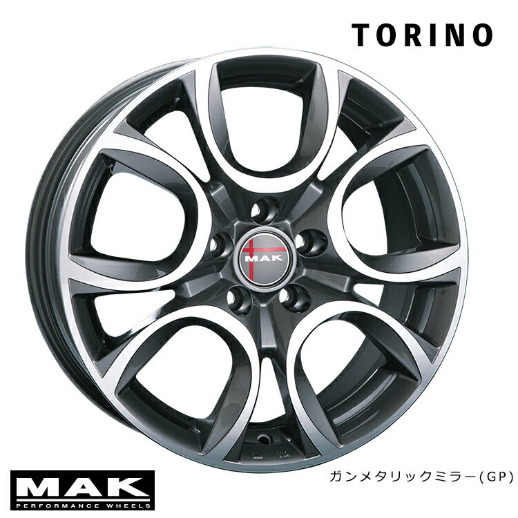 送料無料 マック トリノ 7J-17 +39 4H-98 TORINO (GP) (17インチ) 4H98 7J+39 (1本/2本/4本)