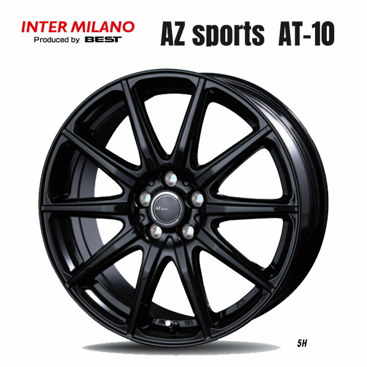 送料無料 ベスト エーゼットスポーツ AT-10 7J-17 +38 5H-114.3 AZ sports AT-10 (17インチ) 5H114.3 7J+38【1本単品 新品】