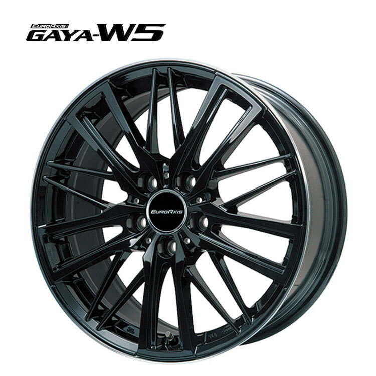 送料無料 ユーロアクシス ガヤW5 7.5J-17 +38 5H-112 EURO AXIS GAYA-W5 (17インチ) 5H112 7.5J+38 (1本/2本/4本)