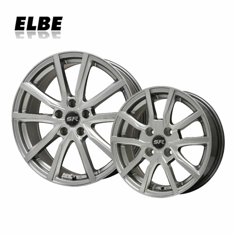 送料無料 エルベ Vスポーク 7J-17 +50 5H-114.3 新品 ELBE Vスポーク (17インチ) 5H114.3 7J+50 (1本/2本/4本)