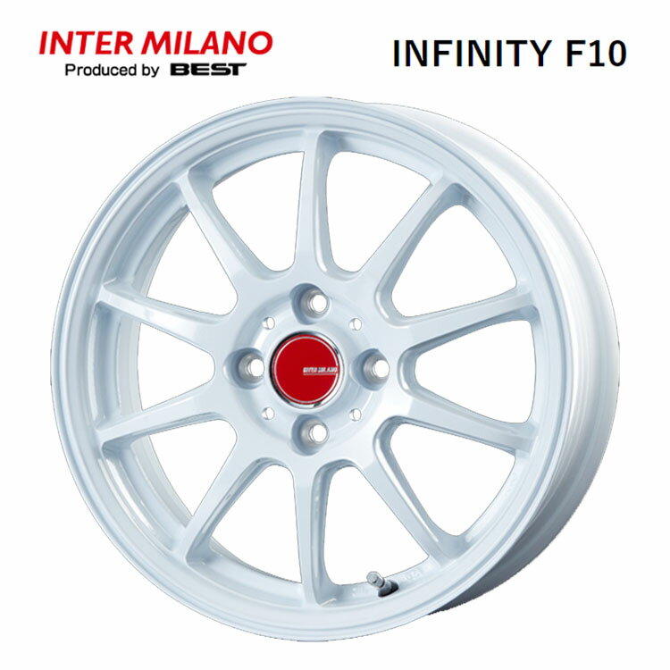 送料無料 インターミラノ インフィニティ F10 4.5J-14 +45 4H-100 INFINITY F10 (14インチ) 4H100 4.5J+45【4本セット 新品】